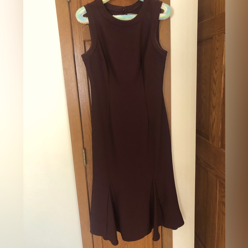Adorable Mes Amies boutique 10.  midi dress in burgandy.